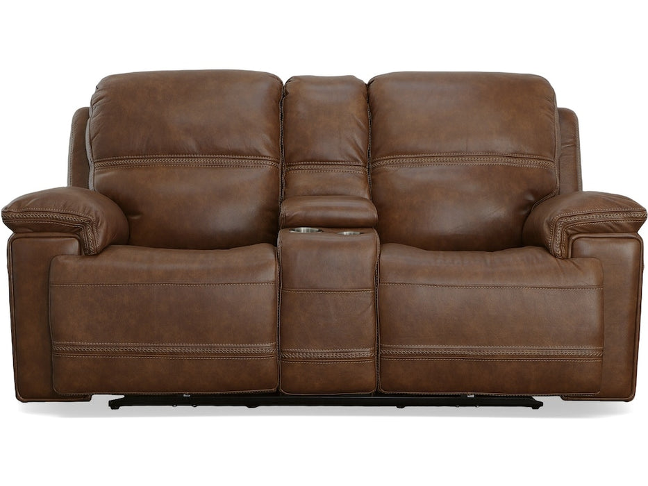 Fenwick Power Reclining Loveseat with Console and Power Headrests