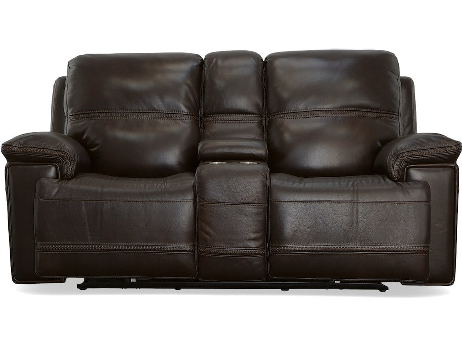 Fenwick Power Reclining Loveseat with Console and Power Headrests