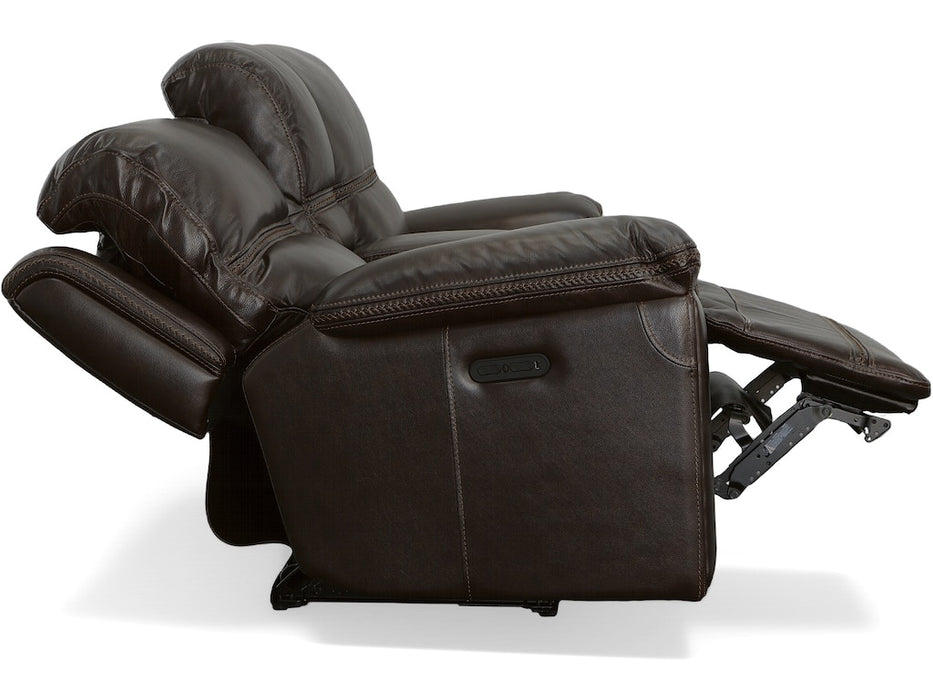 Fenwick Power Reclining Loveseat with Console and Power Headrests